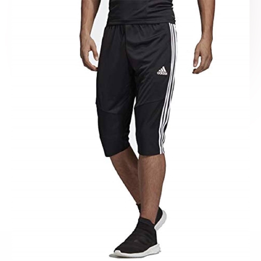 ADIDAS MEN’S CLIMACOOL TIRO 19 3/4 PANTS - BLACK SIZE MEDIUM (PREOWNED)